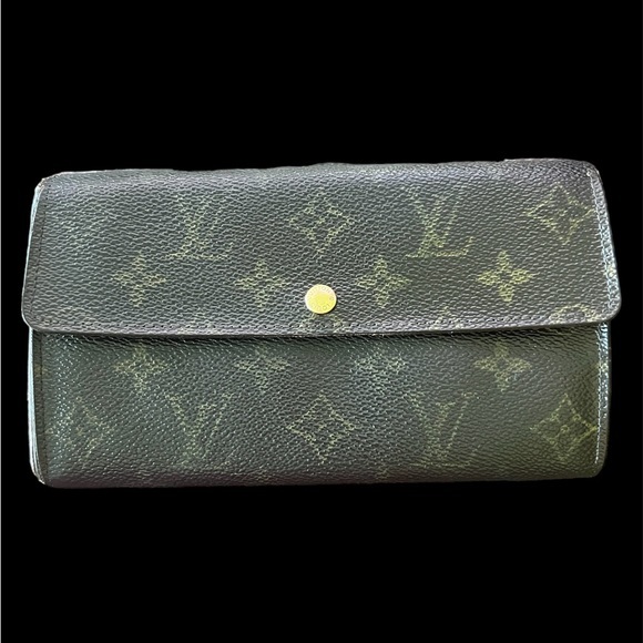 Louis Vuitton Monogram Canvas Long Flap Wallet